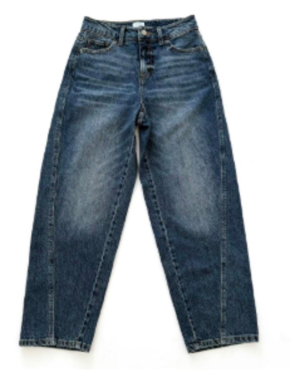 Time and Tru Women's High Rise Barrel Jeans 18